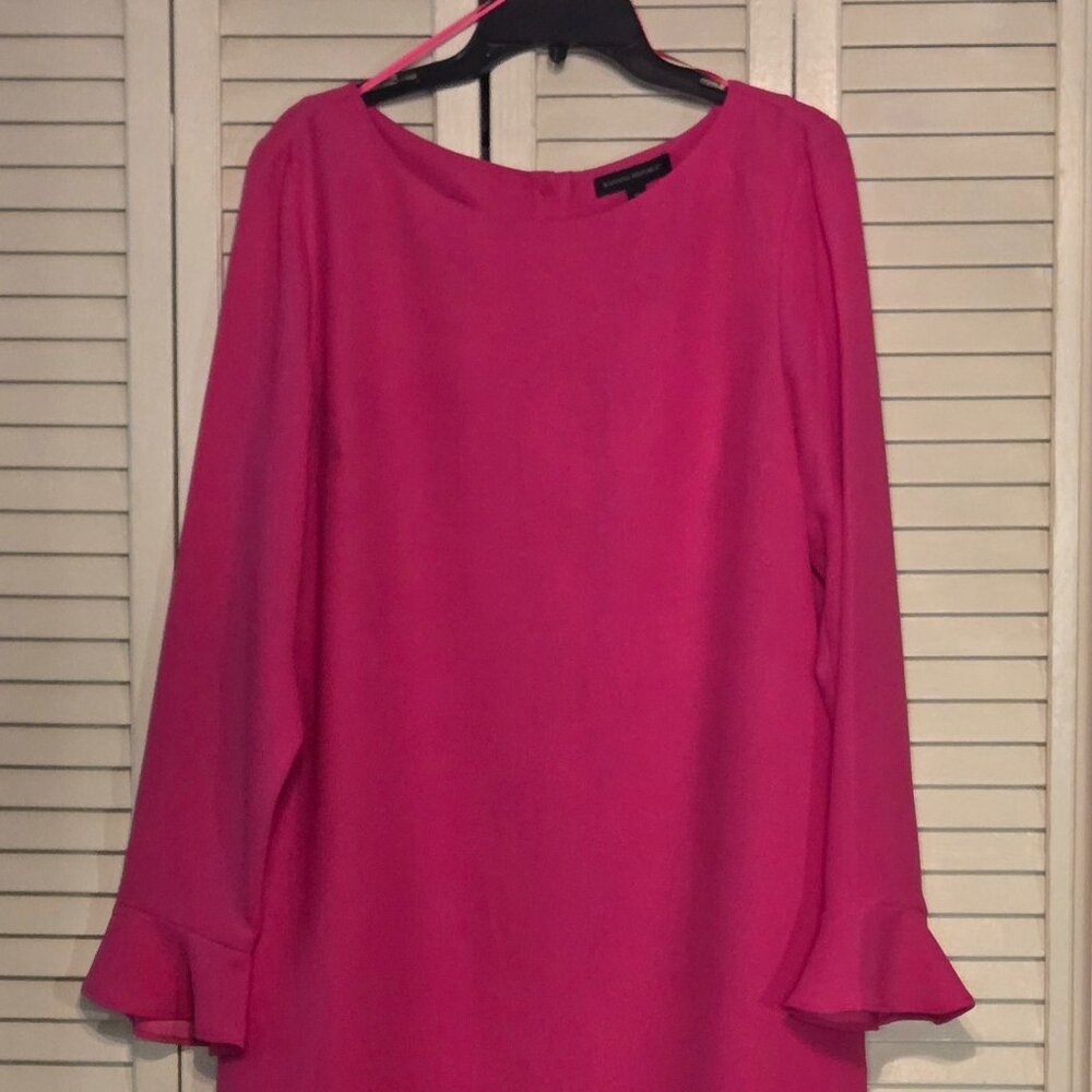 Pink Long Sleeve Banana Republic Dress